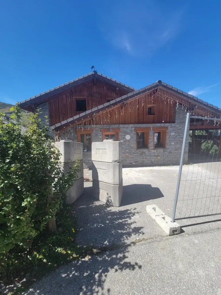 Renovated chalet exterior with timber cladding