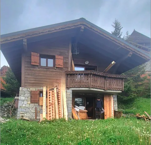 chalet les alpages de reberty initial stage before renovation